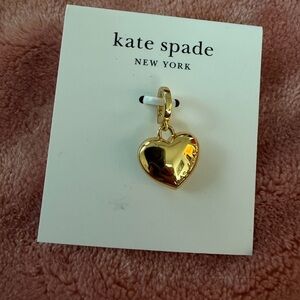 kate spade gold heart charm pendant